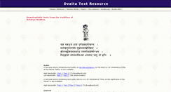 Desktop Screenshot of dvaita.net